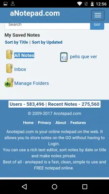 NotePad android App screenshot 6